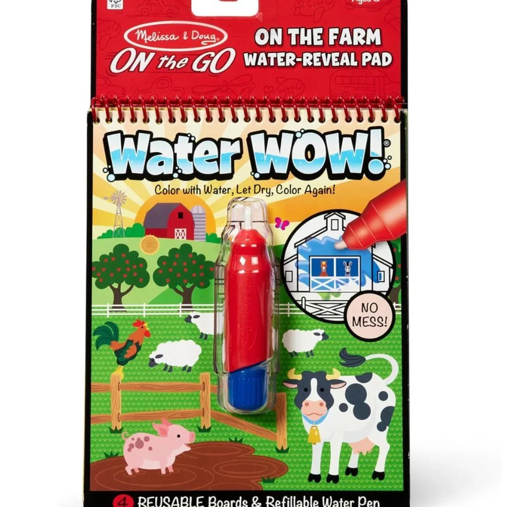 Reusable Water-Reveal Kids Activity Pad Book